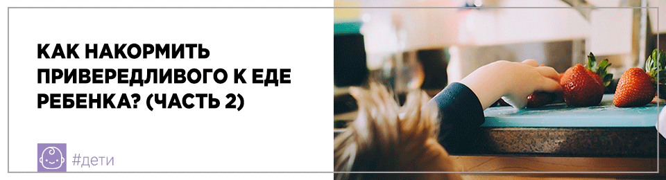 Как накормить привередливого к еде ребенка? (часть 2)