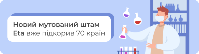Новий мутований штам Eta вже підкорив 70 країн