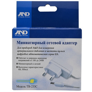 Адаптер AND (Ей енд Ді) модель ТВ-233С для тонометра мережевий
