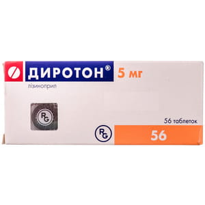 Диротон табл. 5мг №56