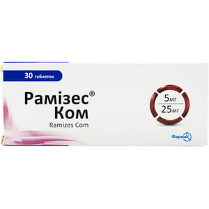 Рамізес Ком табл. 5мг/25мг №30