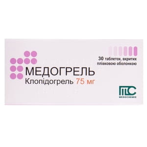 Медогрель табл. в/о 75мг №30
