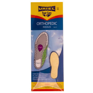 Стельки ортопедические URIEL (Уриель) модель 377 Ortho Sport Insoles спортивные размер 43