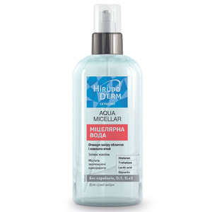 Вода міцелярна HIRUDO DERM (Гірудо дерм) Extra Dry Aqua Micellar (Екстра драй аква міцеляр) очищуюча 500 мл