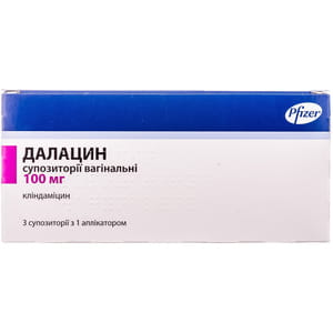 Далацин суп. вагін. 100мг №3