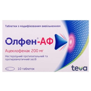 Олфен-АФ табл. з мод. вивіл. 200мг №10