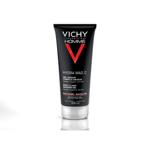 Гель для душа для тела и волос VICHY (Виши) Ом Гидра Маг С для мужчин увлажняющий тонизирующий 200 мл