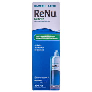 Розчин для контактних лінз багатоцільовий Renu Multiplus (РеНю Мультиплюс) флакон 360 мл