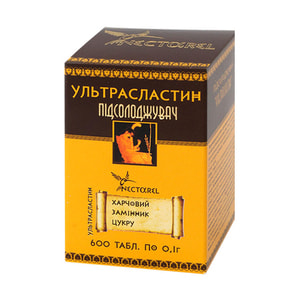 Цукрозамінювач Ультрасластин підсолоджувач таблетки флакон 600 шт