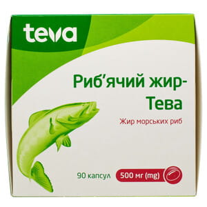 Риб’ячий жир-Тева капс. 500мг №90