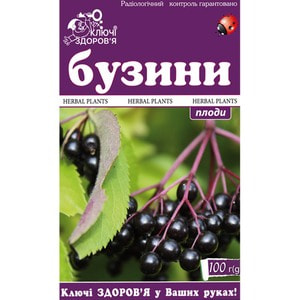 Фиточай Ключи Здоровья Бузины плоды пачка 100 г