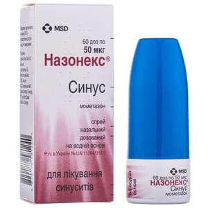 Назонекс Синус спрей назал. дозов. 50мкг/дозу фл. 10г (60доз)