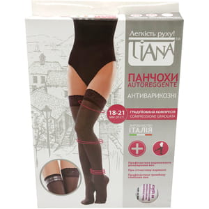 Панчохи антиварикозні TIANA 839 (Тіана) 18-21мм рт ст 140 den розмір 5 бежеві