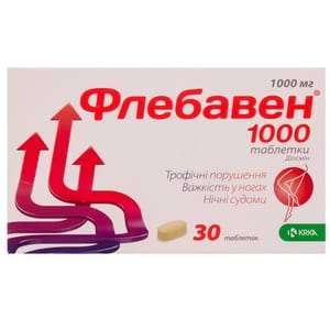 Флебавен 1000 табл. п/о 1000мг №30