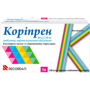 Корипрен табл. п/о 20мг/10мг №28