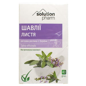Шавлії листя 40г Solution pharm
