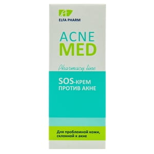 SOS-крем для лица ELFA PHARM (Эльфа Фарм) Acne Med (Акне мед) против акне 15 мл