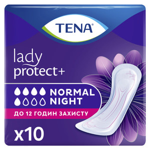 Прокладки урологічні TENA (Тена) Lady Normal Night (Леді Нормал Найт) для жінок нічні 10 шт