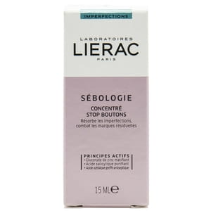 Концентрат для обличчя LIERAC (Лієрак) Sebologie (Себоложі) Stop (Стоп) Boutons (Бутон) засіб "стоп прищі" 15 мл