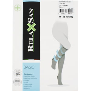 Гольфы RELAXSAN (Релаксан) Basic 140 ден (18-22мм) размер 4 бежевые 1 пара