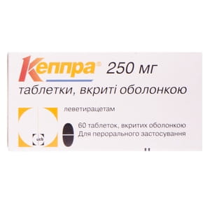Кеппра табл. в/о 250мг №60