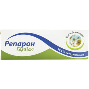 Репарон Гербал мазь ректальна для полегшення симптомів геморою та його ускладнень туба 25 г