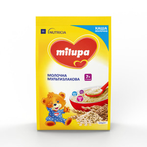 Каша молочна дитяча Нутриція Milupa (Милупа) Мультизлакова з 7 місяців м'яка упаковка 210 г
