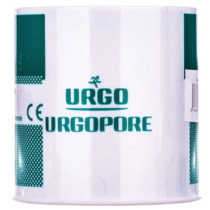 Пластир медичний URGOPORE (Ургопор) паперова стрічка розмір 5 м х 5 см 1 шт