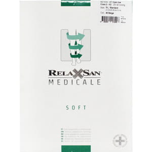 Колготки антиварикозні RELAXSAN (Релаксан) Soft відкритий носок  (23-32 мм) розмір 3 колір бежеві