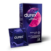 Презервативи латексні з силіконовою змазкою DUREX (Дюрекс) Dual Extase (Дуал Екстаз) рельєфні з анестетиком 12 шт