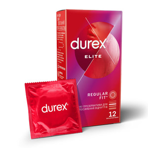 Презервативи латексні з силіконовою змазкою DUREX (Дюрекс) Elite (Еліт) особливо тонкі 12 шт