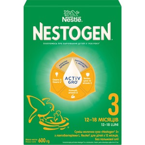 Суміш молочна дитяча NESTLE (Нестле) Нестожен 3 з лактобактеріями L. Reuteri з 12 місяців 600 г