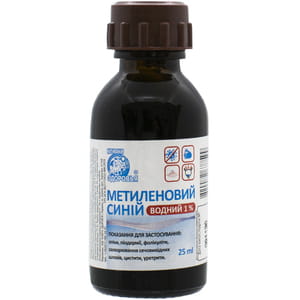 Метиленовий синій 1% водний лосьйон косметичний флакон 25 мл
