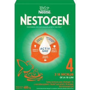 Суміш молочна дитяча NESTLE (Нестле) Нестожен 4 з лактобактеріями L. Reuteri з 18 місяців 600 г