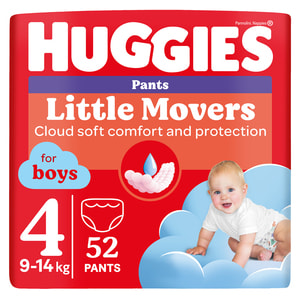 Підгузки-трусики для дітей HUGGIES (Хагіс) Pants (Пентс) 4 для хлопчиків від 9 до 14 кг 52 шт NEW