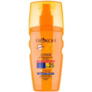 Спрей для безпечної засмаги БІОКОН SPF 25 160 мл