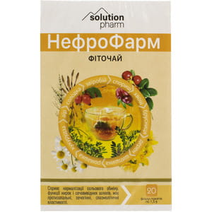 НефроФарм фіточай (нирковий) фільтр-пак. 1,5г №20 Solution Pharm