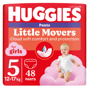 Підгузки-трусики для дітей HUGGIES (Хагіс) Pants (Пентс) 5 для дівчаток від 12 до 17 кг 48 шт