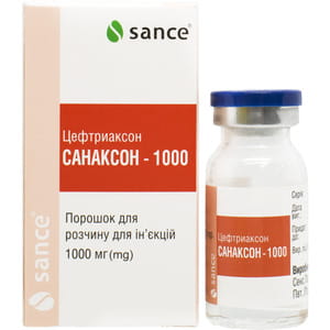Санаксон-1000 пор. д/р-ну д/ін. 1000мг фл. №1