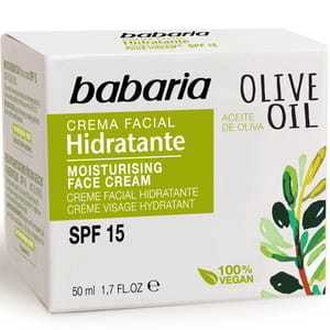 Крем для лица BABARIA (Бабария) с маслом оливы увлажняющий SPF15 50 мл