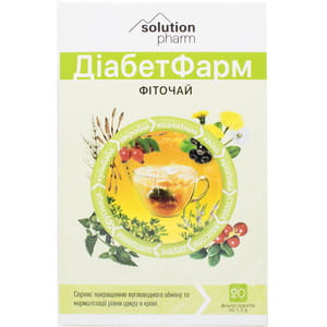 Діабет Фарм фіточай фільтр-пак. 1,5г №20 Solution Pharm