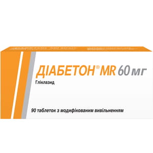 Діабетон MR табл. 60мг №90