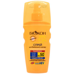 Спрей для безпечної засмаги БІОКОН SPF 50+ 160 мл
