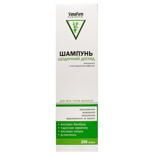 Шампунь для волосся VAMAFARM (Вамафарм) для щоденного догляду з екстрактом бамбуку 250 мл
