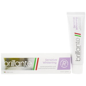 Зубная паста BRILLANTE (Бриллант) Sensitive Whitening профилактика кариеса 75 мл