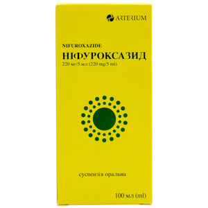 Ніфуроксазид сусп. оральн. 220мг/5мл фл. 100мл