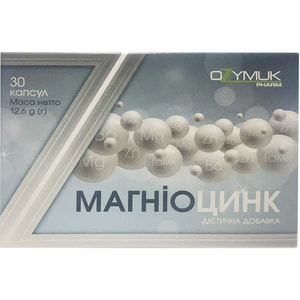 Магніоцинк Вітаміни і мінеральні речовини капсули упаковка 30 шт
