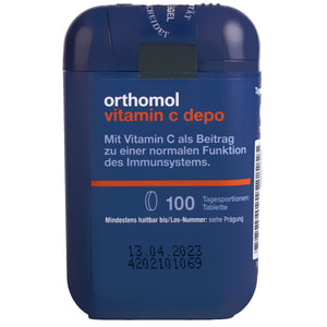 Ортомол Вітамін С депо (Orthomol Vitamin C depo) таблетки для підтримки імунної системи на курс прийому 100 днів