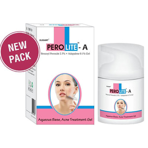 Гель для боротьби з акне PEROLITE-A (Перолайт) 2,5% с бензоїл пероксидом + 0,1% адапалену 30 г