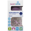 Пляшечка для годування BABY-NOVA (Бебі нова) Декор пластикова з широким горлом бузкова 150 мл
